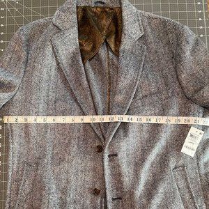 NWT - Tasso Elba Top/Overcoat Gray Herringbone - Size Large
